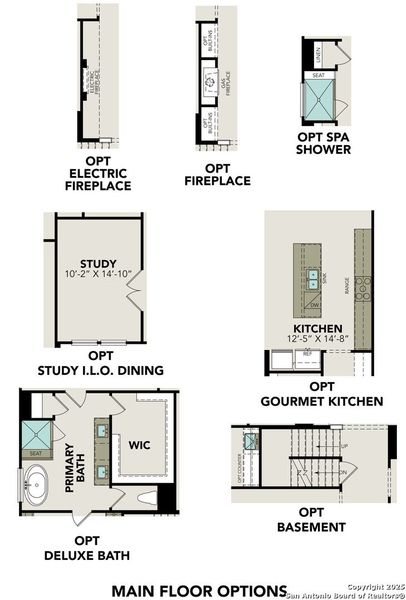 2D floor plan layout of this home in Potranco Oaks, Castroville, TX (Image 4).