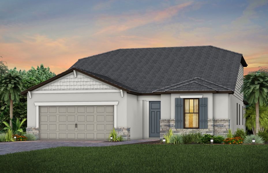 Exterior C2 with stone detail Exterior C2 with stone detail