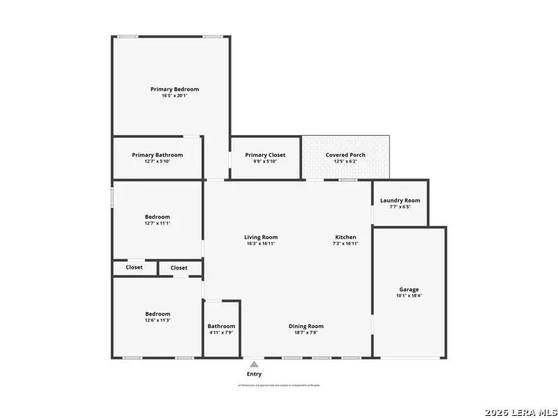2D floor plan layout of this home in , San Antonio, TX (Image 3).