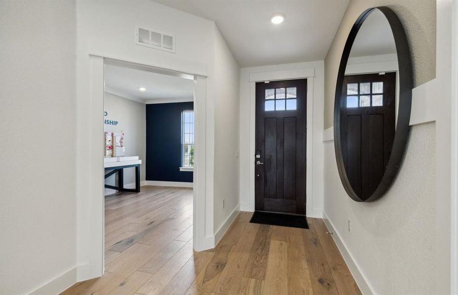 *actual home, furniture not included - Flex space near entry