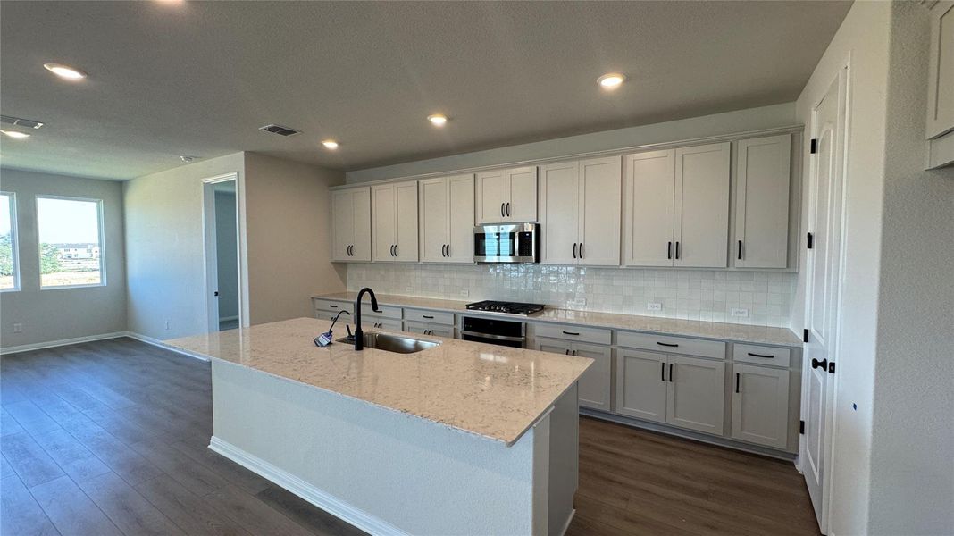 Furnished interior view inside a new home in Cannon Ranch 45s, Dripping Springs (Image 11). Furnished interior view inside a new home in Cannon Ranch 45s, Dripping Springs (Image 11).