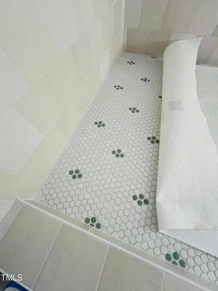 Shower Tiled Floor!