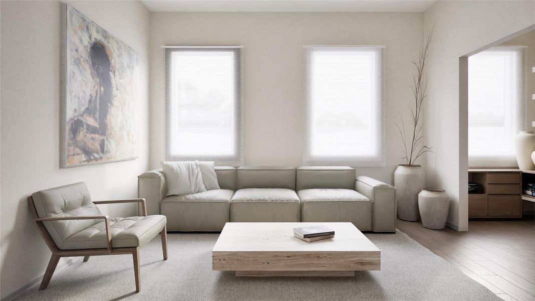 Furnished interior view inside a new home in , Houston (Image 16).