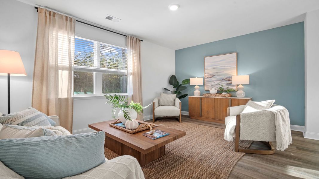 Furnished interior view inside a new home in The Lakes at North Glynn, Brunswick (Image 11).