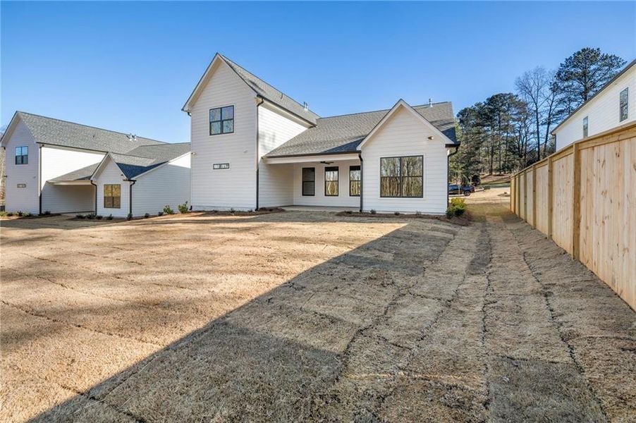 Exterior details and patio area of a home in , Sugar Hill (Image 22).