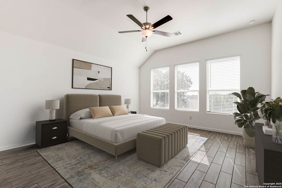 Furnished interior view inside a new home in Johnson Ranch: Brookstone II Collection, Bulverde (Image 10).