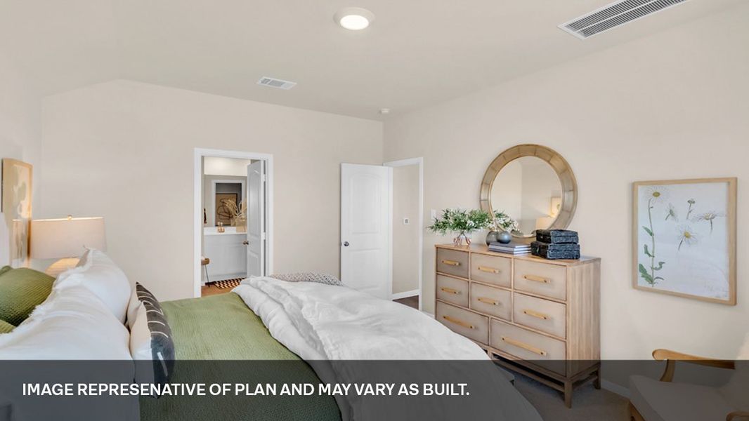 Furnished interior view inside a new home in Bar W Ranch, Leander (Image 23).