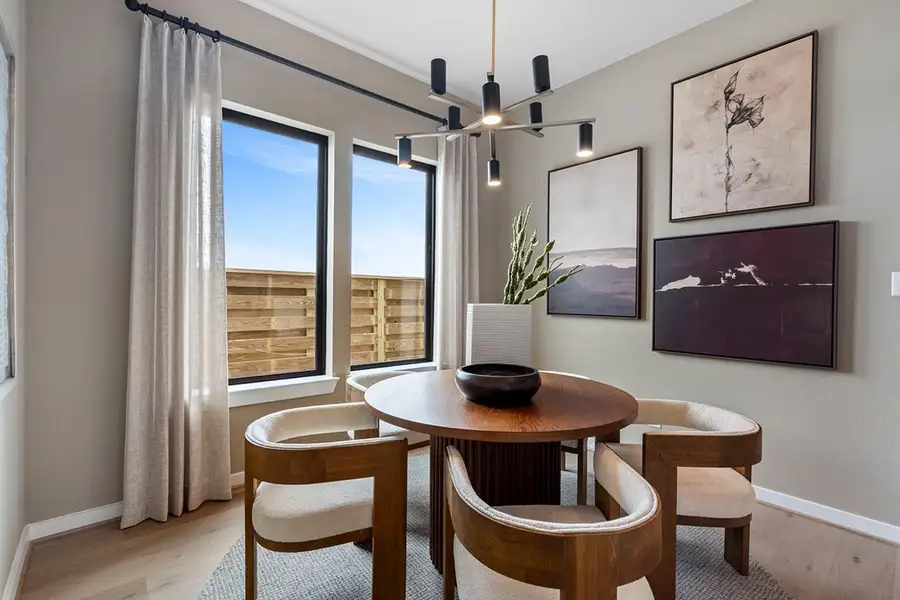 Furnished interior view inside a new home in Austin Point, Richmond (Image 33). Furnished interior view inside a new home in Austin Point, Richmond (Image 33).