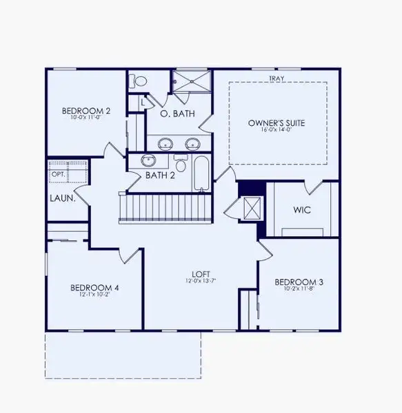 2D floor plan layout of this home in Linden Grove, Powder Springs, GA (Image 3). 2D floor plan layout of this home in Linden Grove, Powder Springs, GA (Image 3).