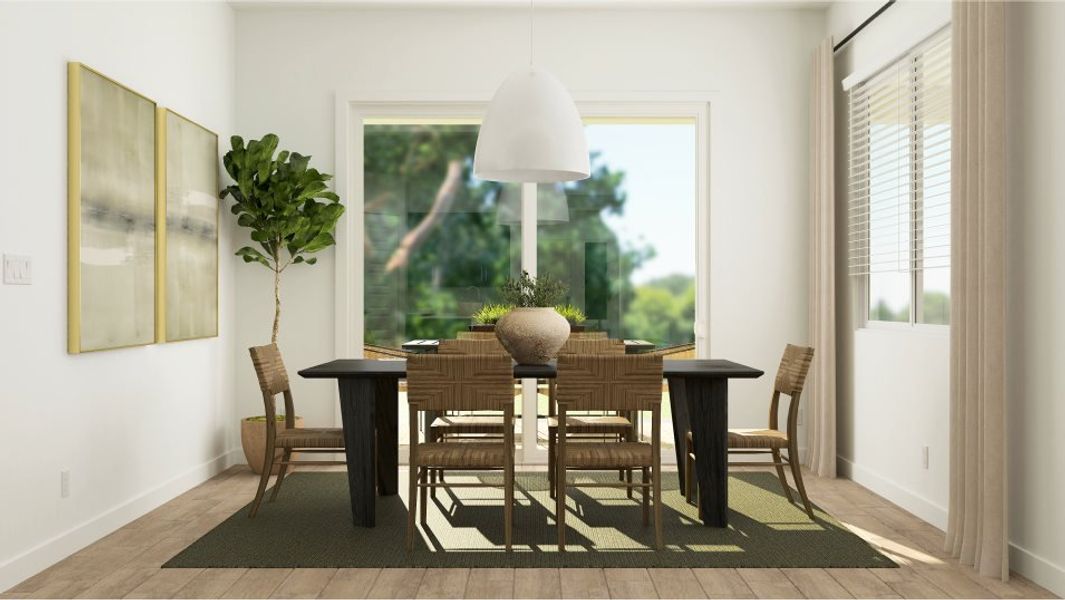 Summit Furnished dining room image from a different angle