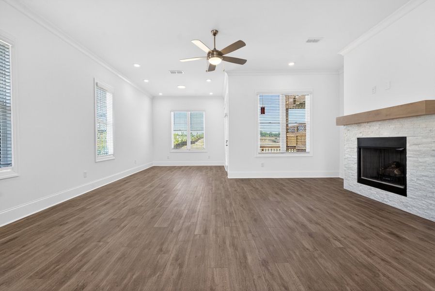 Representative unfurnished interior of a home built from the The Grayson III by The Providence Group in Waterhaven, Cumming (Image 28). Representative unfurnished interior of a home built from the The Grayson III by The Providence Group in Waterhaven, Cumming (Image 28).