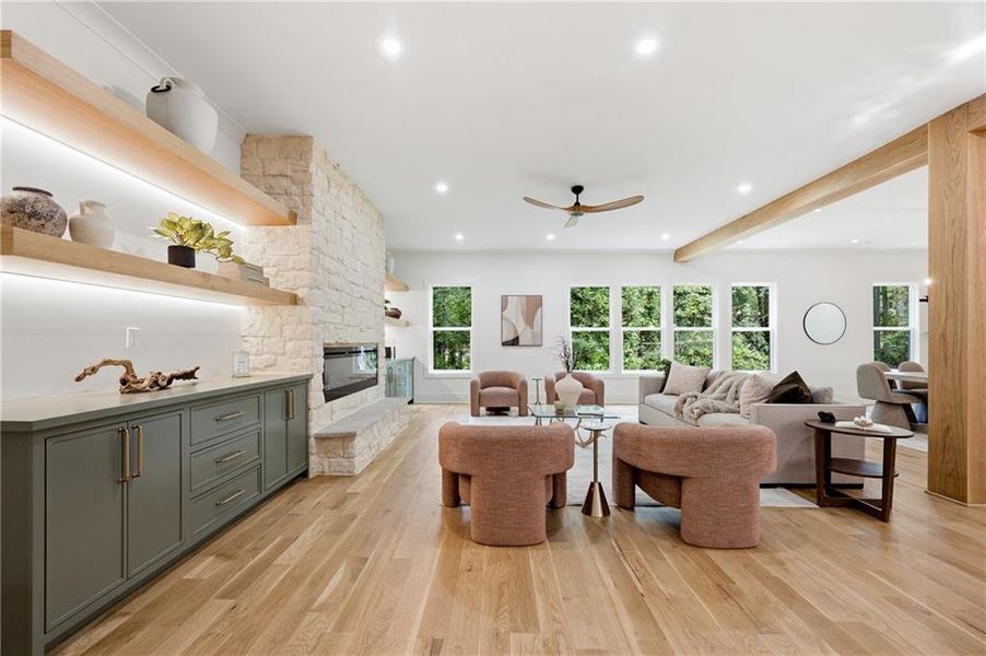 Furnished interior view inside a new home in , Marietta (Image 34).