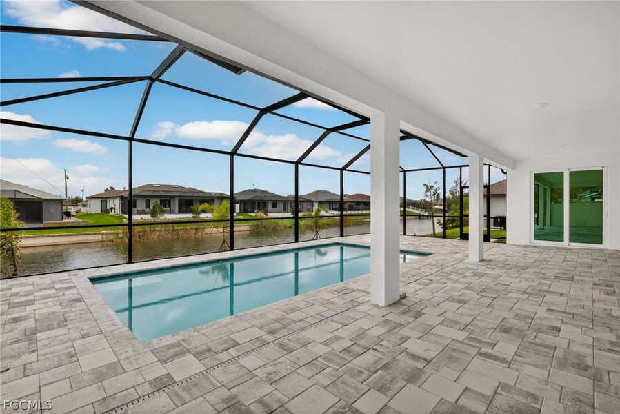 Exterior details and patio area of a home in Cape Coral, Cape Coral (Image 4).