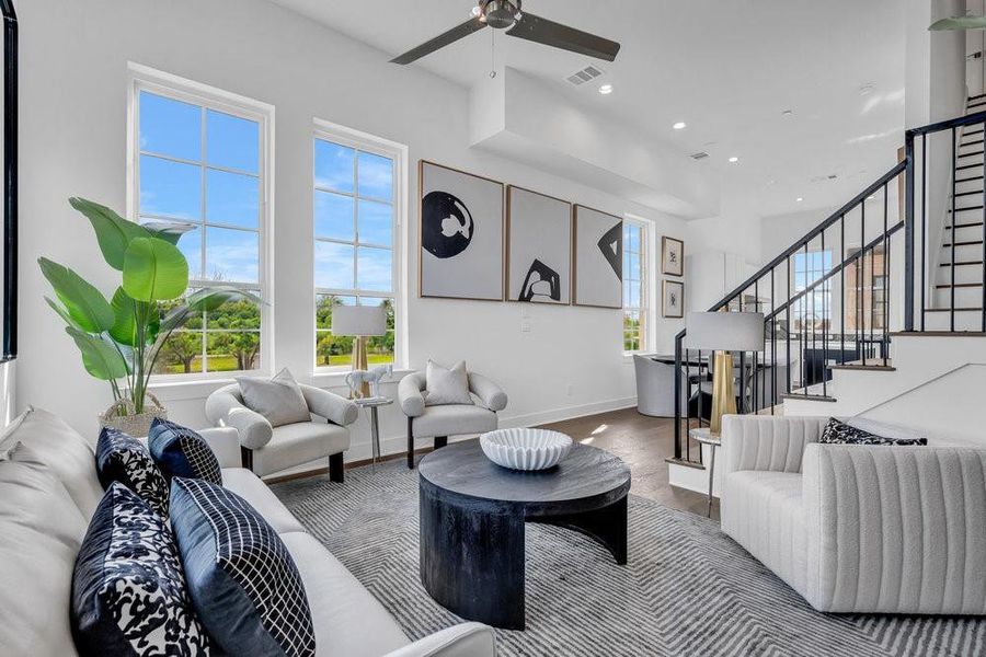 Furnished interior view inside a new home in Downtown Round Rock – The Depot, Round Rock (Image 23).