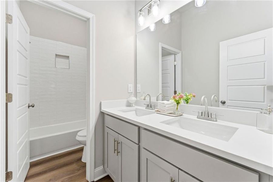 Furnished interior view inside a new home in , Decatur (Image 8).