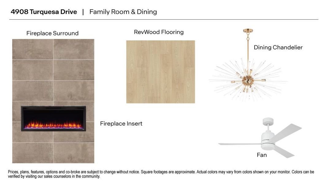 Sample of building materials used in homes in Sola Vista at West Cypress Hills, Spicewood (Image 4).