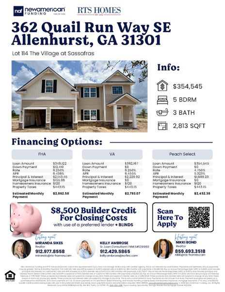 2D floor plan layout of this home in The Village at Sassafras, Allenhurst, GA (Image 5). 2D floor plan layout of this home in The Village at Sassafras, Allenhurst, GA (Image 5).