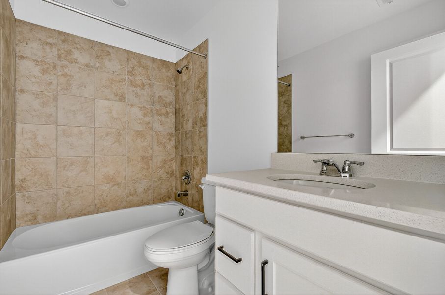Furnished interior view inside a new home in Trailstone, Arvada (Image 12).