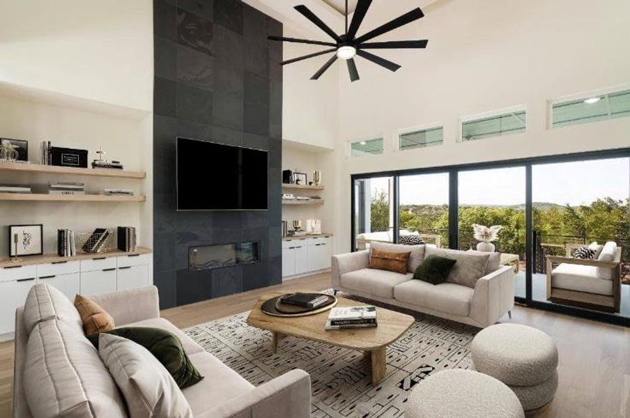 Furnished interior view inside a new home in , Kingsland (Image 5).