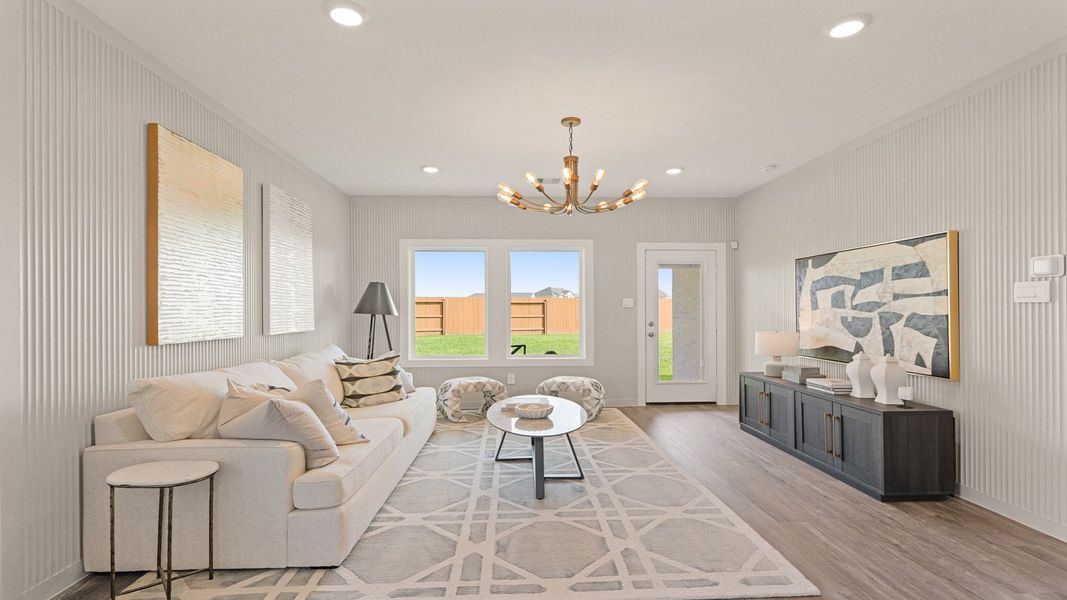Furnished interior view inside a new home in Cypress Green, Tomball (Image 13).
