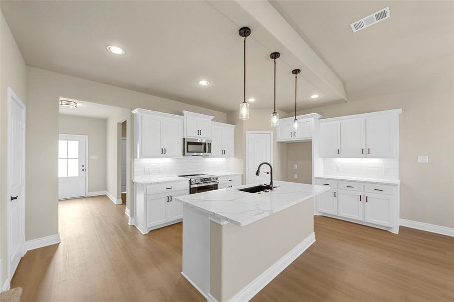 Furnished interior view inside a new home in , Greenville (Image 6).