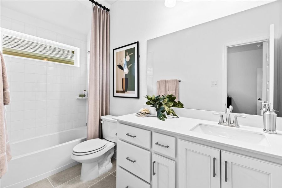 Furnished interior view inside a new home in Keeneland, Aubrey (Image 15).