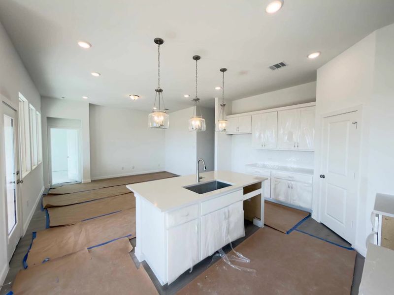 Open Kitchen-Living Room Construction Progress