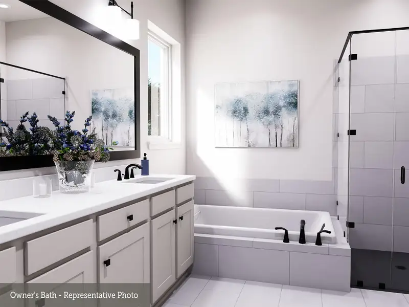 REPRESENTATIVE PHOTO: This home will have a large walk-in shower!