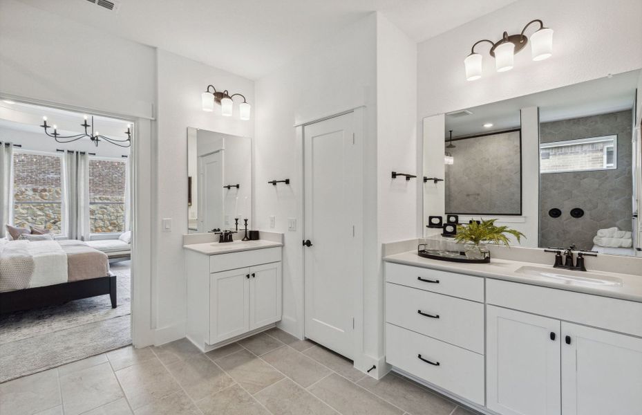Separate Vanity Sinks in Owner's Bathroom