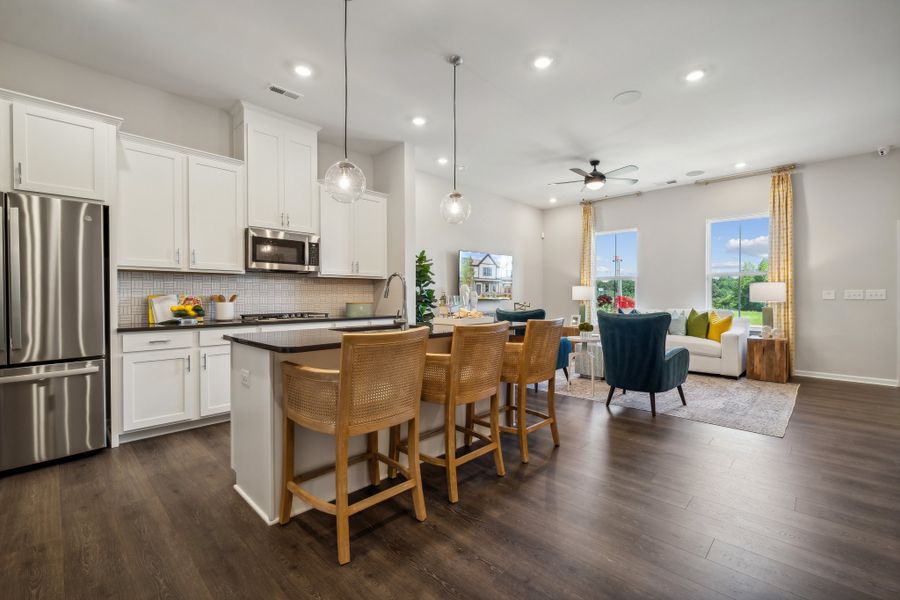 Representative furnished interior of a home built from the Aspen by Taylor Morrison in Indian Trail Townhomes, Indian Trail (Image 12).