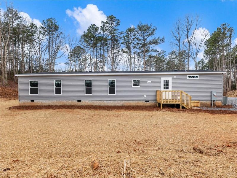 Exterior details and patio area of a home in , Lula (Image 17).