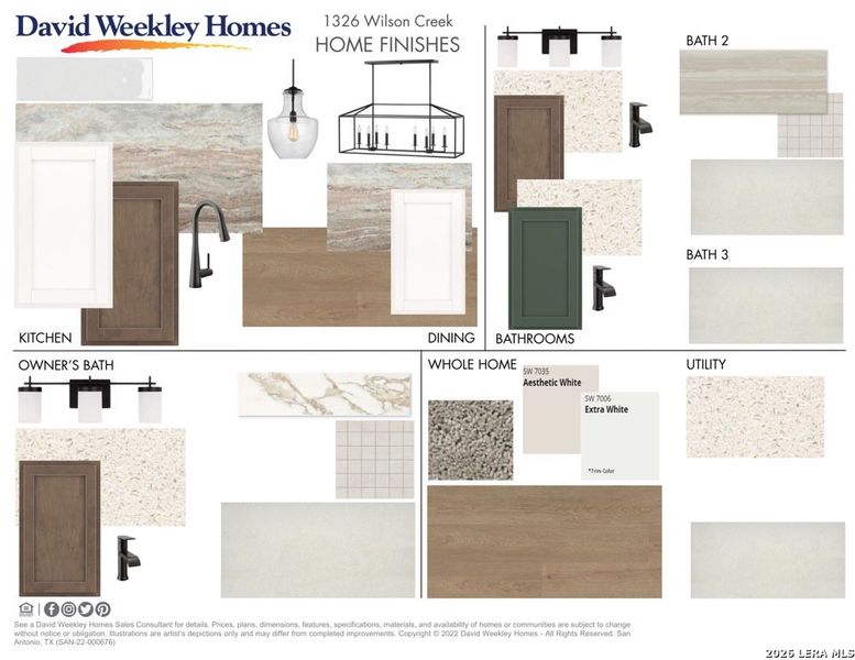 Sample of building materials used in homes in Meyer Ranch – Legacy Series, New Braunfels (Image 21).