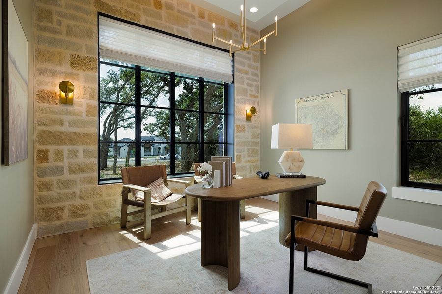Furnished interior view inside a new home in , Boerne (Image 11).