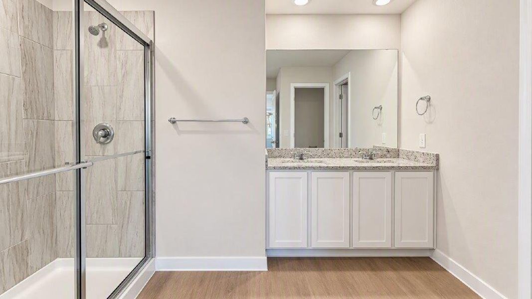 Furnished interior view inside a new home in Royal Oak South, Corpus Christi (Image 6).