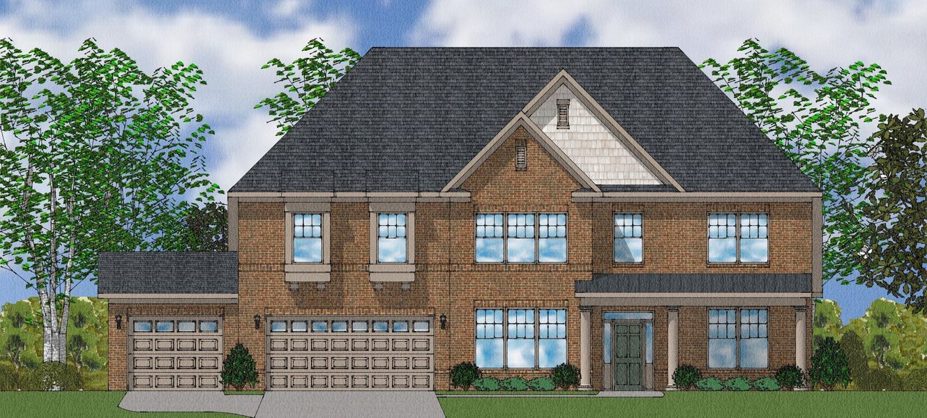 Representative exterior photo of a completed home built from the Patterson II - Elite Collection by Mungo Homes in Suter Estates, Easley, SC (Image 10).