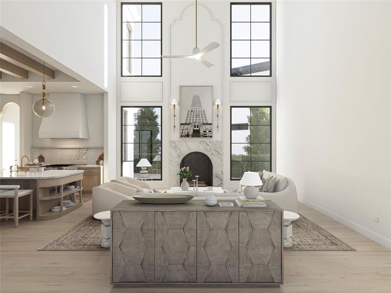 Furnished interior view inside a new home in , Heath (Image 14).