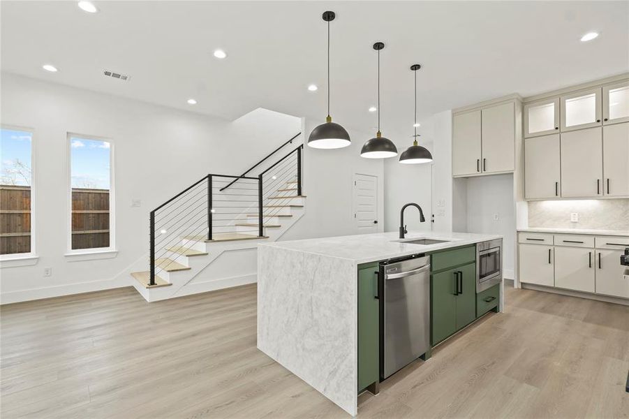 Furnished interior view inside a new home in , Dallas (Image 6). Furnished interior view inside a new home in , Dallas (Image 6).