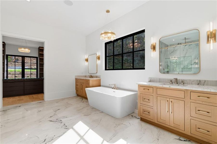 Furnished interior view inside a new home in , Alpharetta (Image 52).