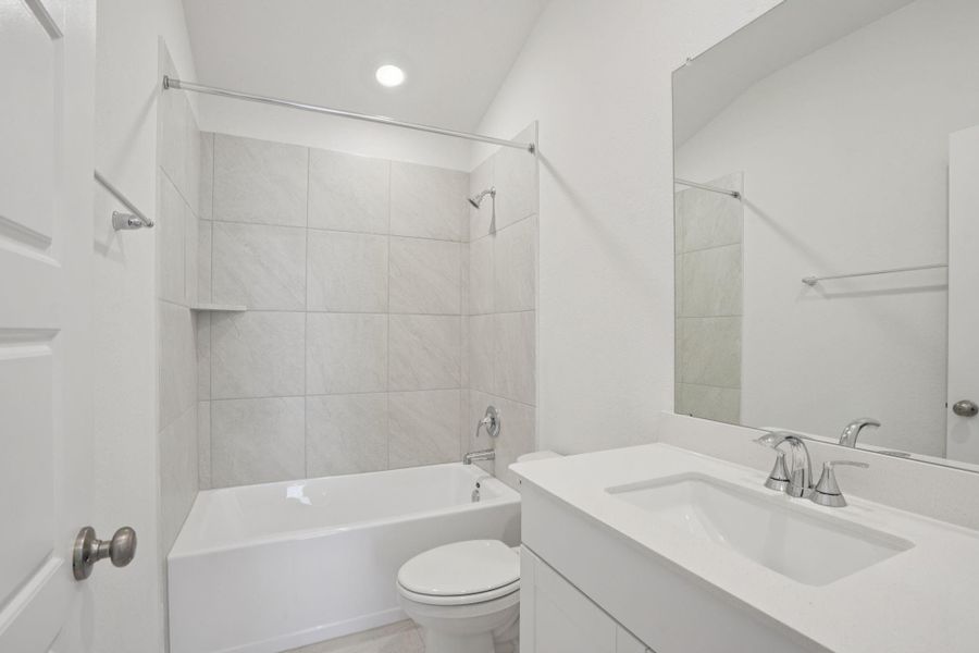 Furnished interior view inside a new home in Pine Lake Cove - Traditional Series, Montgomery (Image 10).