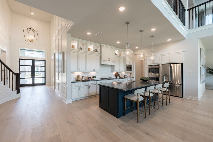 Representative furnished interior of a home built from the Woodbridge by Tri Pointe Homes in Bridgeland, Cypress (Image 13).