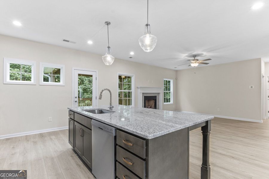 Furnished interior view inside a new home in Juliette Crossing, Forsyth (Image 31).