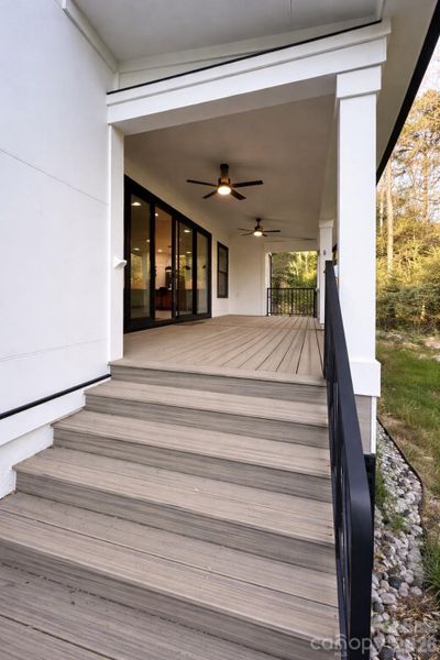 Exterior details and patio area of a home in , Hickory (Image 3).