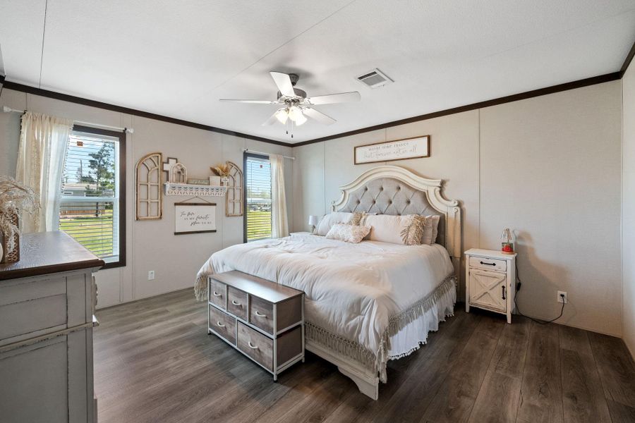 Plenty of room in the Primary Suite with a beautiful en-Suite bath.
