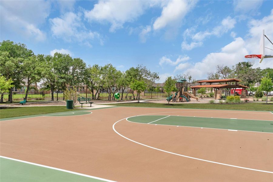 View of sport court featuring community basketball court