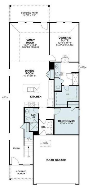 2D floor plan layout of this home in Moran Ranch, Willis, TX (Image 4).