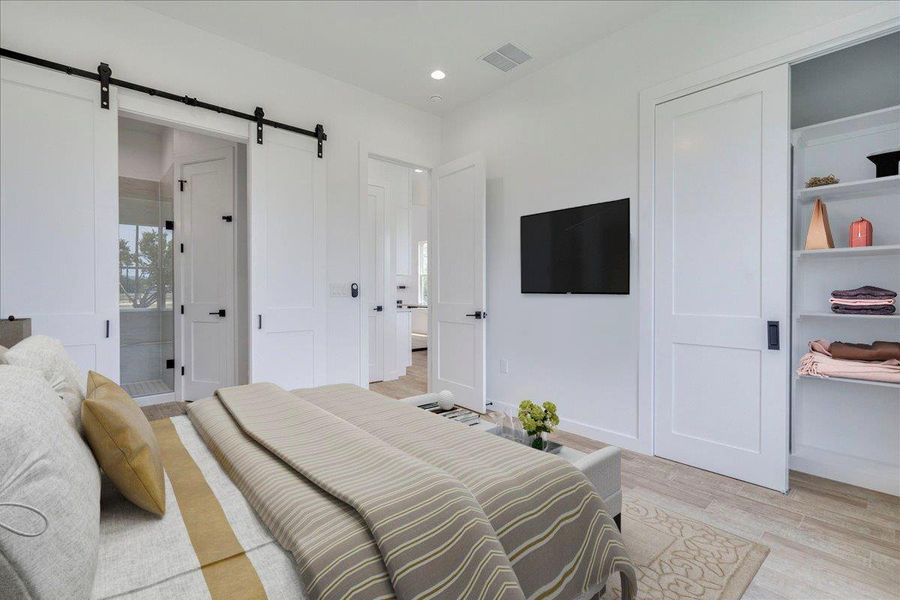 Primary bedroom on first floor.