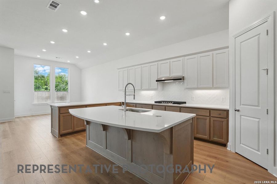 Furnished interior view inside a new home in Alsatian Oaks, Castroville (Image 4).