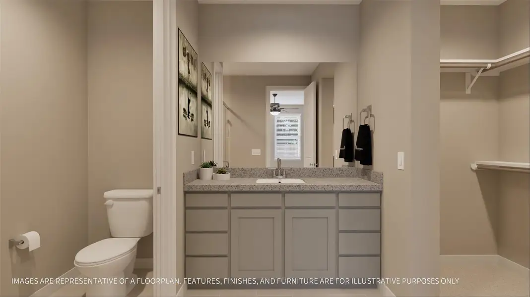 Furnished interior view inside a new home in La Segarra 40', Brookshire (Image 10). Furnished interior view inside a new home in La Segarra 40', Brookshire (Image 10).