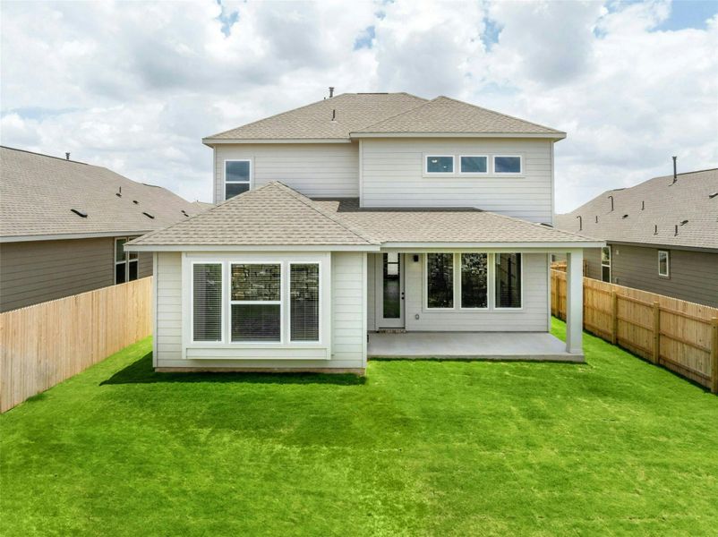 Exterior details and patio area of a home in East View Farms, Georgetown (Image 4).