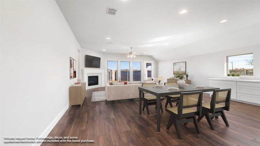 Furnished interior view inside a new home in Devonshire - Reserve 50', Forney (Image 8). Furnished interior view inside a new home in Devonshire - Reserve 50', Forney (Image 8).